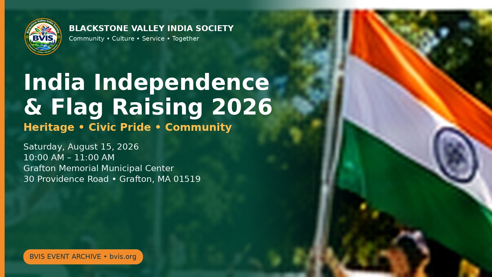 BVIS and Grafton Mark India Independence with a 2026 Flag Raising